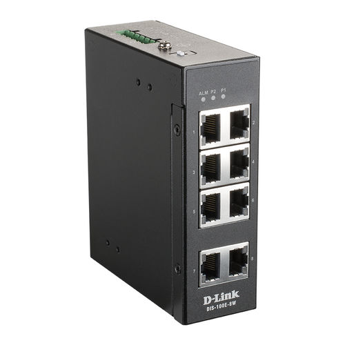 非管理型以太网交换机 - DIS-100E-8W - D-Link®/友讯科技 - 8端口 / 10/100BaseT(X) / 2 级