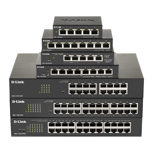 管理型以太网交换机 - DGS-1100 series - D-Link® - 8端口 / 12 端口式 / 5端口