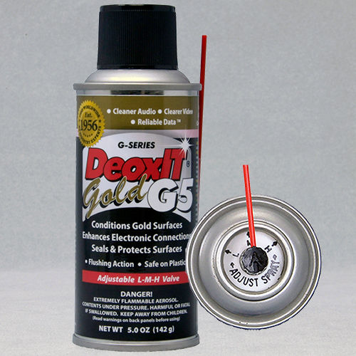 清洁喷雾器 - DeoxIT® Gold, #G5S-6 - CAIG - 防护 / 用于金属 / 用于塑料