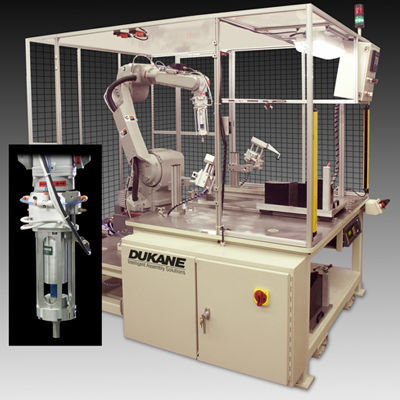 超声波焊接线 - Dukane Intelligent Assembly Solutions - 机器人 / 用于型材 / 用于焊接机器
