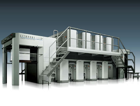 转轮凹版印刷机 - LITHRONE S40SP - Komori - 用于纸张 / 彩色 / 双面