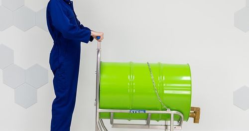 手动油桶提升机 - DCR01 - STS - Bespoke Handling Equipment - 杠杆 / 旋转式 / 不锈钢