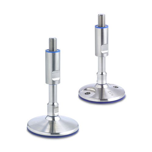 机器脚座 - GN 20 - Otto Ganter GmbH & Co. KG - NBR / 不锈钢 / 可调节