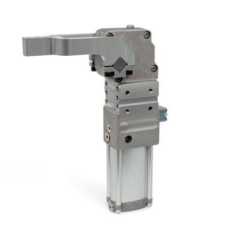 气动夹持单元 - GN 8620 - Otto Ganter GmbH & Co. KG - 用于焊接组装 / 气缸 / 阳极氧化