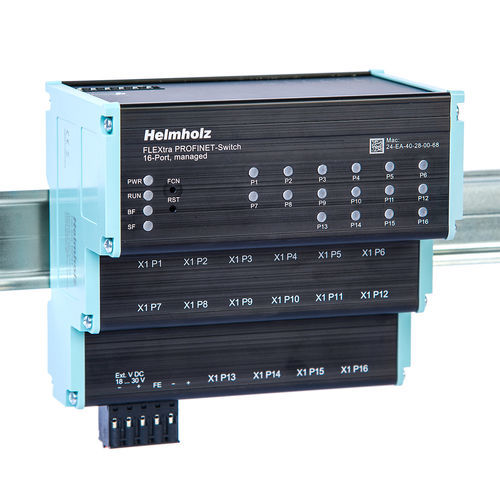 管理型以太网交换机 - FLEXtra STAGE  - Helmholz GmbH & Co. KG - 8端口 / 12 端口式 / 16 端口式