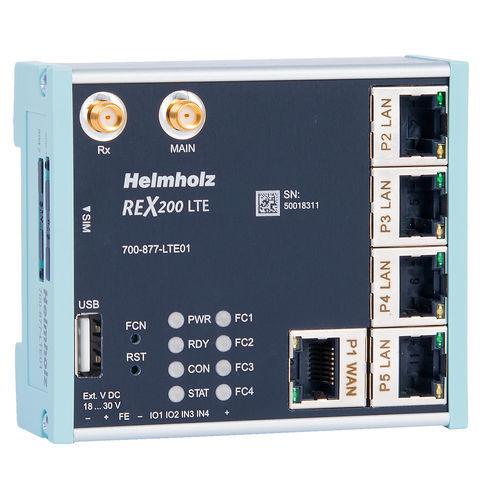 数据路由器 - REX 200 - Helmholz GmbH & Co. KG - 以太网 / 网络 / WAN