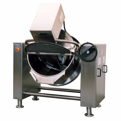 蒸汽工业蒸煮锅 - AURIOL - 压力式 / 食品行业 / 倾斜