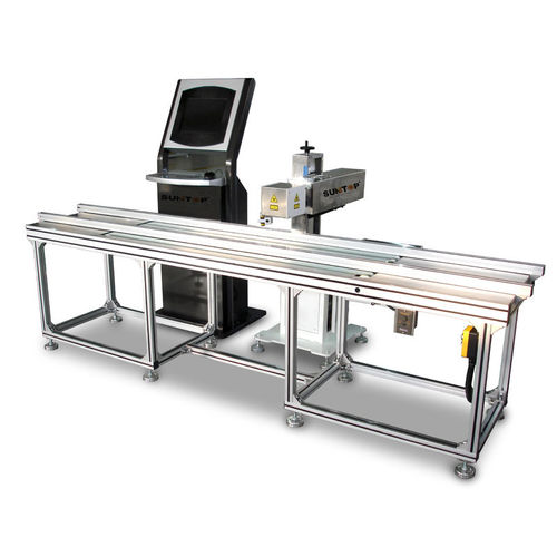 CO2激光打标机 - ST-FCO2L50 - Suzhou Suntop Laser Technology CO.,LTD - 金属 / 落地式 / 在线