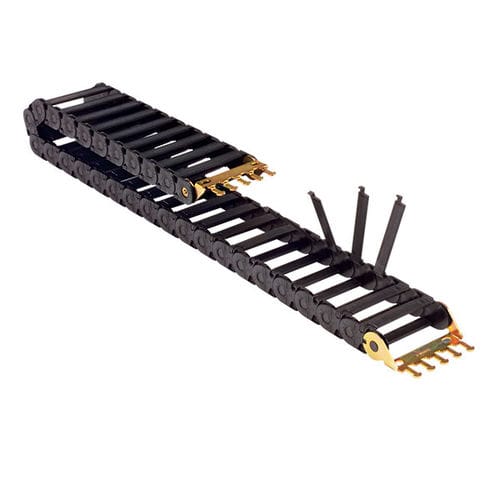 开放式拖链 - Nylatrac® SP series - Dynatect Manufacturing, Inc. - 塑料 / 带分离器 / 用于机器人