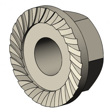 六角形螺母 - 3610 E  NA 01 series - TecEnMa GmbH - 凸缘 / 用于制动 / 不锈钢