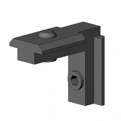 型材组装紧固支架 - 4101 S 1001 VZ 01 - TecEnMa GmbH - 锌制 / 90° / 凹凸