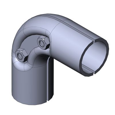 圆形管件 - 5011 S 001 SW 01 - TecEnMa GmbH - 肘型 / 镀锌钢