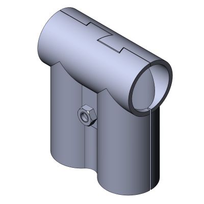 圆形管件 - 5014 S 001 SW 01 - TecEnMa GmbH - T形 / 锌制 / 中央支架