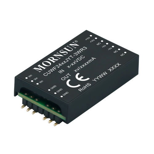 DC/DC变流器 / 调节 - CUWF24_JYT-3WR3  - MORNSUN Guangzhou Science & Technology Co.,Ltd. - 绝缘 / SMD / 工业