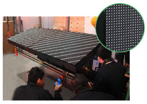 点阵显示屏 - Flip design/Anticollision/Refresh Rate/IP65 - Yaham Optoelectronics Co., Ltd - 体育场 / 电子 / 定制