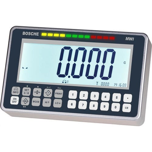LCD显示屏称重终端 - MWI - Bosche GmbH & Co. KG - 台式 / 面板式 / RS-232