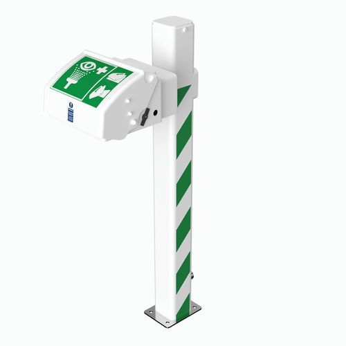 落地洗眼器 - EXP-EJ-45GS/P - Hughes Safety Showers - 塑料 / 加热 / 用于危险环境