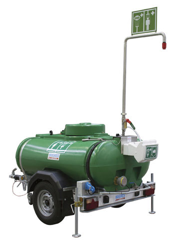 移动式工业淋浴器 - STD-MH-P-1200 - Hughes Safety Showers - 带眼部/面部喷淋器 / 带存储罐 / 用于危险环境