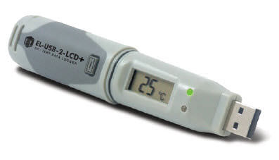 温度数据采集器 - -35 ... +80 °C, 0 - 100 % RH | EL-USB-2-LCD+ - Lascar Electronics - 相对湿度 / 露点 / USB