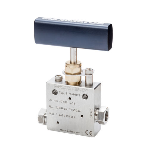 针形阀 - 21V series  - Maximator GmbH - 手动 / 调节 / 用于气体