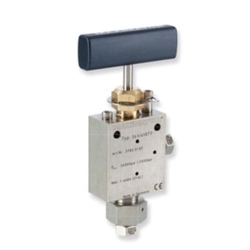 手动阀门 - 36V series  - Maximator GmbH - 调节 / 用于气体 / 不锈钢