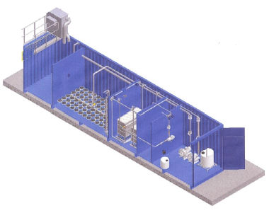 膜式生物反应器 - CTN series - B&P Water Technologies srl - 用于污水处理 / 工艺流程 / 金属
