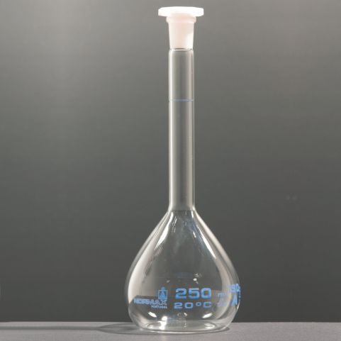测定用烧瓶 - Normax - Fábrica de Vidro Científico - 平底 / 硼硅酸盐玻璃 / 用于实验室