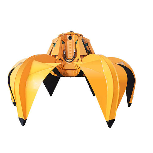 电动液压抓斗 - Henan Weihua Heavy Machinery Co., Ltd - 多瓣式 / 用于废铁 / 4 齿式