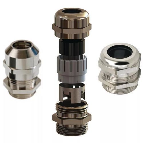 镀镍黄铜电缆接头 - SR1717 - Essentra Components/益升华 - 不锈钢 / IP68 / EMC屏蔽