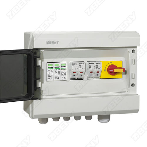 太阳能汇流箱 - BHS-2/1 - Zhejiang Benyi Electrical Co.,ltd. - 壁挂安装 / 长方形 / 聚碳酸酯