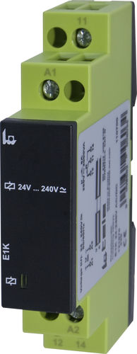 24Vdc机电式继电器 - E1K - TELE Haase Steuergeraete GmbH - 1NO/NF / 薄型 / DIN导轨