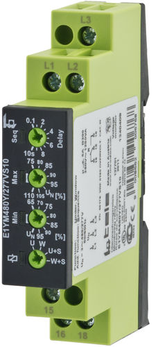 电压监控继电器 - E1YM480Y/277VS10 - TELE Haase Steuergeraete GmbH - 相位顺序 / 相位不平衡 / 相位序列