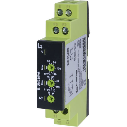 电压监控继电器 - E1UM230V01 - TELE Haase Steuergeraete GmbH - 1NO/NF / AC/DC / 单相