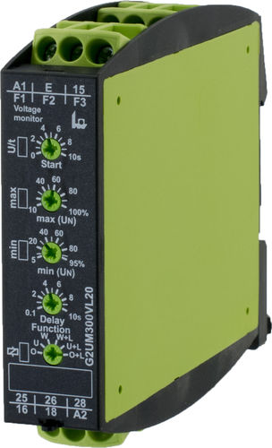 电压监控继电器 - G2UM300VL20 - TELE Haase Steuergeraete GmbH - 2NO/NF / AC/DC / 单相