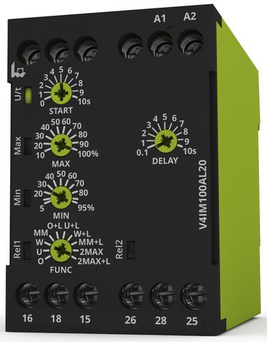 电流监控继电器 - V4IM100AL20 - TELE Haase Steuergeraete GmbH - 2NO/NF / AC/DC / 单相
