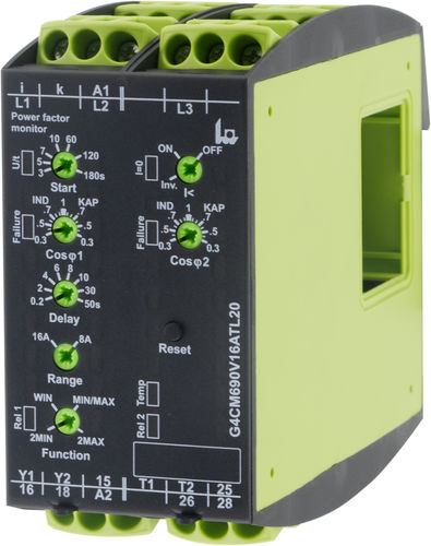 功率因素保护继电器 - G4CM690V16ATL20 - TELE Haase Steuergeraete GmbH - 2NO/NF / 1NO/NF / 交流
