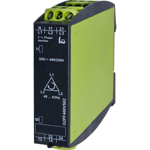 相位顺序监控继电器 - G2PFxxxS02 series - TELE Haase Steuergeraete GmbH - 断相 / 相位不平衡 / 相位序列