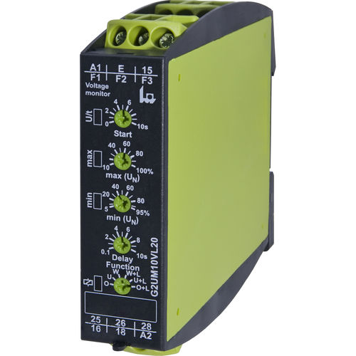 电压监控继电器 - G2UM10VL20 - TELE Haase Steuergeraete GmbH - 2NO/NF / AC/DC / 单相