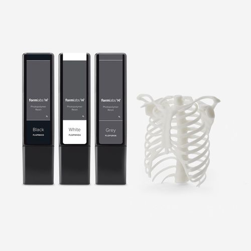 白色3D打印树脂 - Formlabs - 灰色 / 黑色 / 蓝色