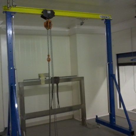 带滑轮龙门吊 - 36-1T25-S1 - ERIMAC - 用于车间 / 钢