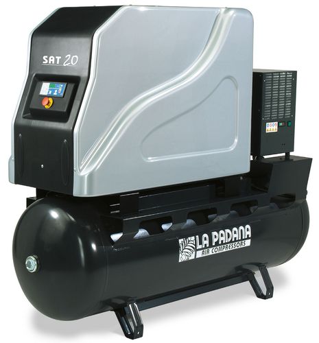 螺杆压缩机 - SAT 15 - 270 E, 20 - 500 E - La Padana Air Compressors - 旋转 / 空气 / 电动式