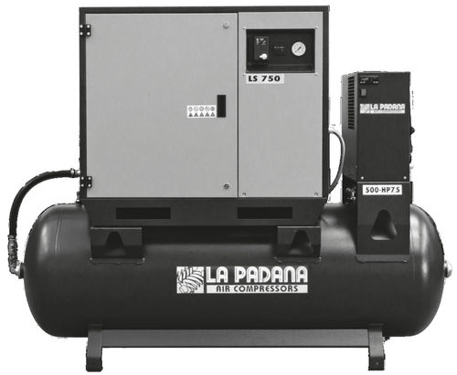 活塞压缩机 - LS 750 - 500E - La Padana Air Compressors - 空气 / 电动式 / 固定式