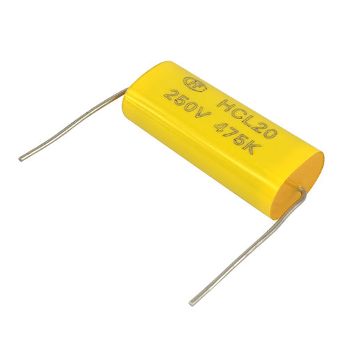 金属化聚丙烯膜电容器 - HCL series - Xiamen Hongfa Electroacoustic Co.,Ltd. - 聚酯薄膜 / 轴向 / 自动修复