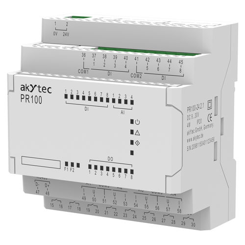小型可编程控制器 - PR100 - akYtec GmbH - 紧凑型 / DIN导轨 / 内置I/O