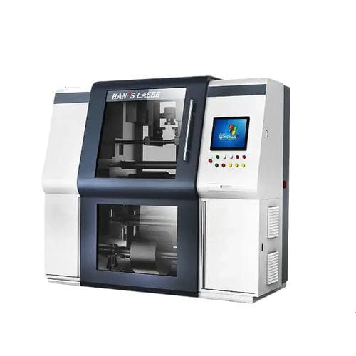 激光打标机 - HANS600D - Han's Laser Technology Co., Ltd - 用于塑料 / 集成式 / 落地式