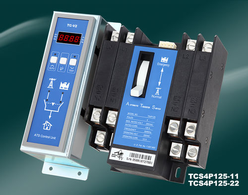 自动转换开关 - TCS2P125 / TCS3P125 / TCS4P125 - Kutai Electronics Industry Co., Ltd. - 面板型 / 用于应急电源 / 用于发电机