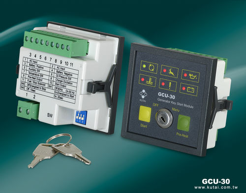 手动钥匙启动式发电机组控制器 - GCU-30  - Kutai Electronics Industry Co., Ltd.