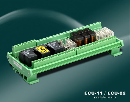 DIN导轨继电器模块 - ECU-11, ECU-22 - Kutai Electronics Industry Co., Ltd.
