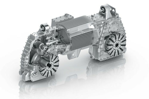 悬挂式列车铁路减速器 - ZF Friedrichshafen AG - 斜齿