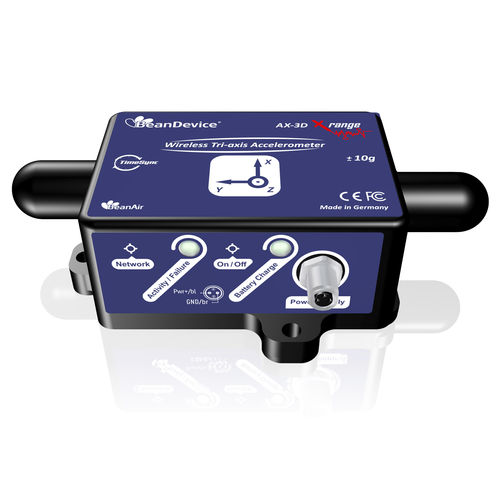 三轴加速度计 - BeanDevice® 2.4GHz AX-3D XRange - BeanAir GmbH - MEMS / 耐用型 / 内置电子设备